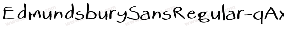 EdmundsburySansRegular-qAxq字体转换