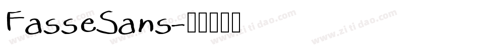 FasseSans字体转换