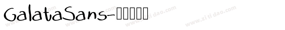 GalataSans字体转换