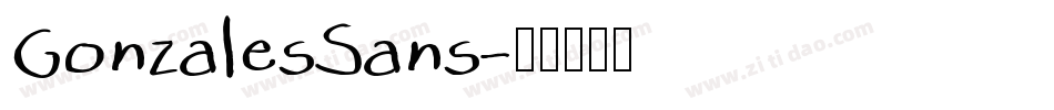 GonzalesSans字体转换