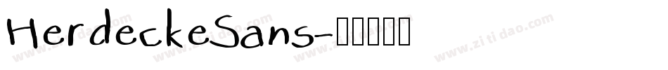 HerdeckeSans字体转换