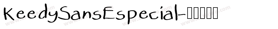 KeedySansEspecial字体转换