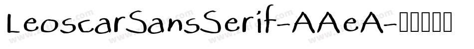LeoscarSansSerif-AAeA字体转换