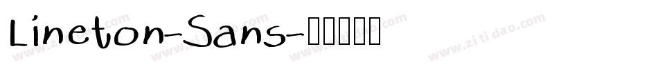 Lineton-Sans字体转换