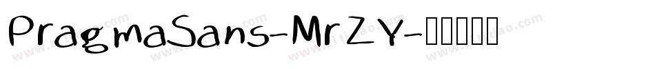 PragmaSans-MrZY字体转换