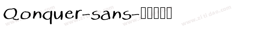 Qonquer-sans字体转换