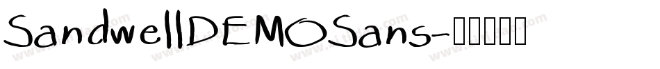 SandwellDEMOSans字体转换