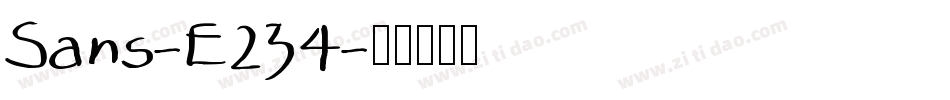 Sans-E234字体转换