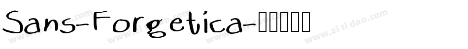 Sans-Forgetica字体转换