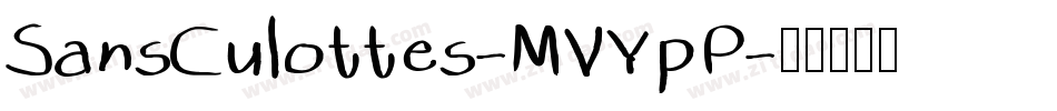 SansCulottes-MVYpP字体转换