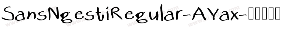 SansNgestiRegular-AYax字体转换