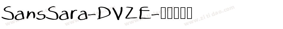 SansSara-DVZE字体转换