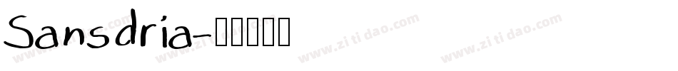 Sansdria字体转换