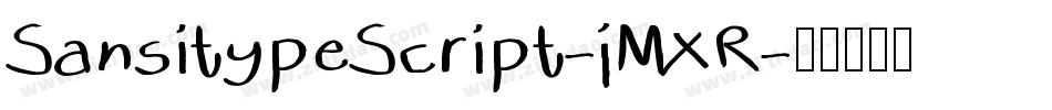 SansitypeScript-jMXR字体转换