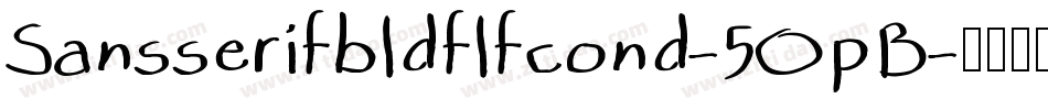 Sansserifbldflfcond-5OpB字体转换
