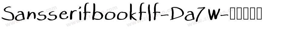 Sansserifbookflf-Da7W字体转换