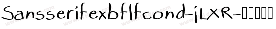 Sansserifexbflfcond-jLXR字体转换