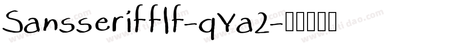 Sansserifflf-qYa2字体转换