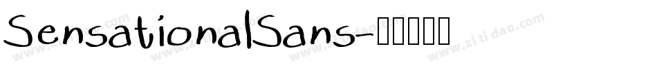 SensationalSans字体转换