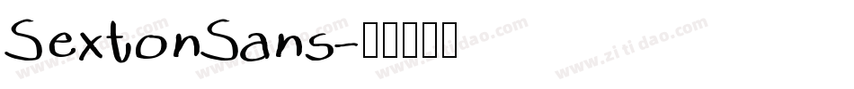 SextonSans字体转换
