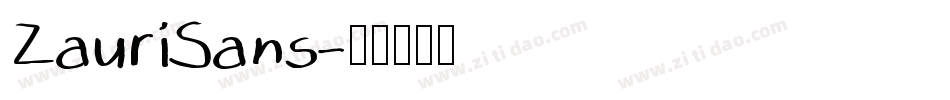 ZauriSans字体转换