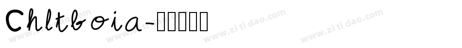 Chltboia字体转换
