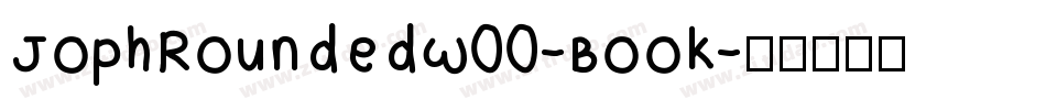 JophRoundedW00-Book字体转换