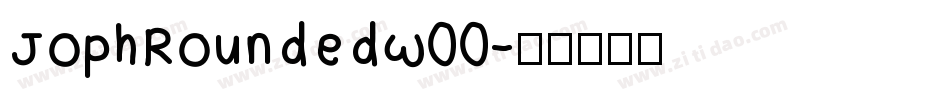 JophRoundedW00字体转换