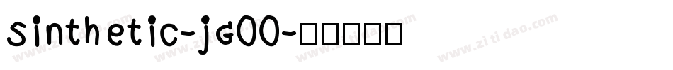 Sinthetic-jG00字体转换