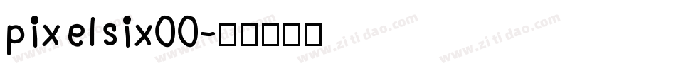 pixelsix00字体转换