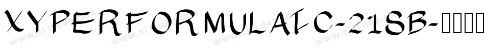XYPERFORMULAIC-21SB字体转换