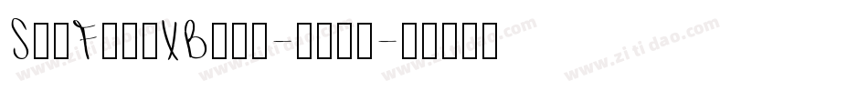 SciFiedXBold-1jj0字体转换