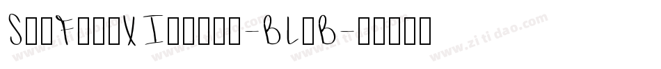 SciFiedXItalic-BL0B字体转换