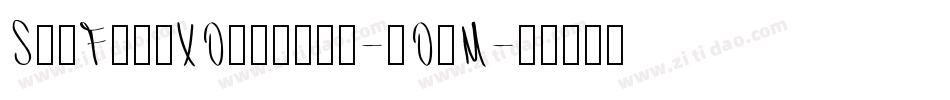 SciFiedXOutline-8OaM字体转换