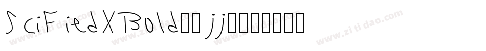 SciFiedXBold-1jj0字体转换