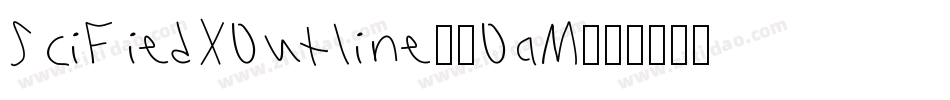 SciFiedXOutline-8OaM字体转换