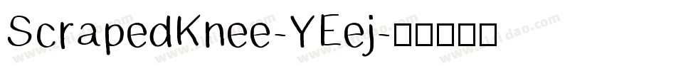 ScrapedKnee-YEej字体转换