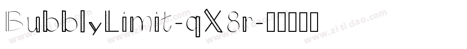 BubblyLimit-qX8r字体转换