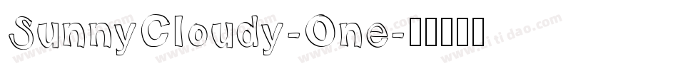SunnyCloudy-One字体转换