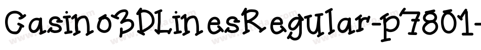 Casino3DLinesRegular-p7801字体转换