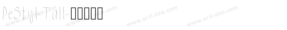 DeStijl-Tall字体转换