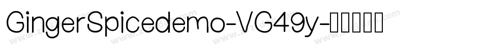 GingerSpicedemo-VG49y字体转换