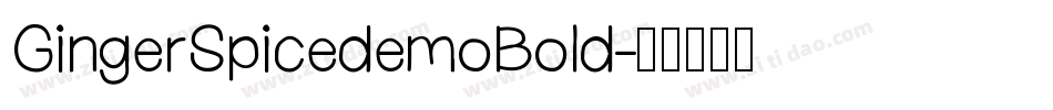 GingerSpicedemoBold字体转换