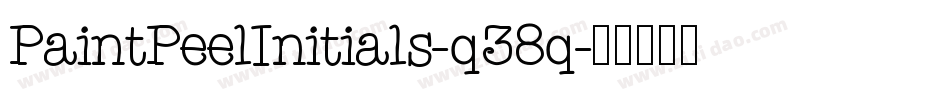 PaintPeelInitials-q38q字体转换