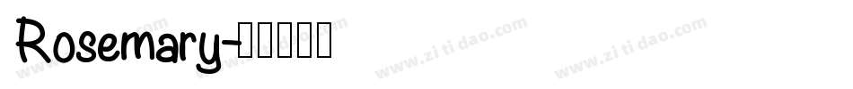 Rosemary字体转换