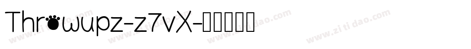 Throwupz-z7vX字体转换