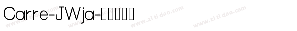 Carre-JWja字体转换