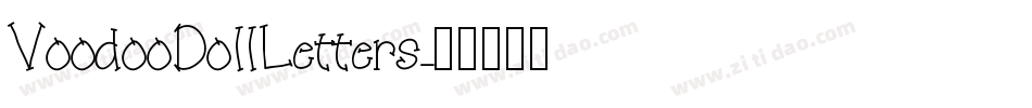 VoodooDollLetters字体转换