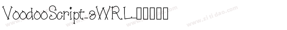 VoodooScript-3WRL字体转换