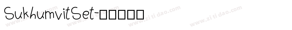 SukhumvitSet字体转换